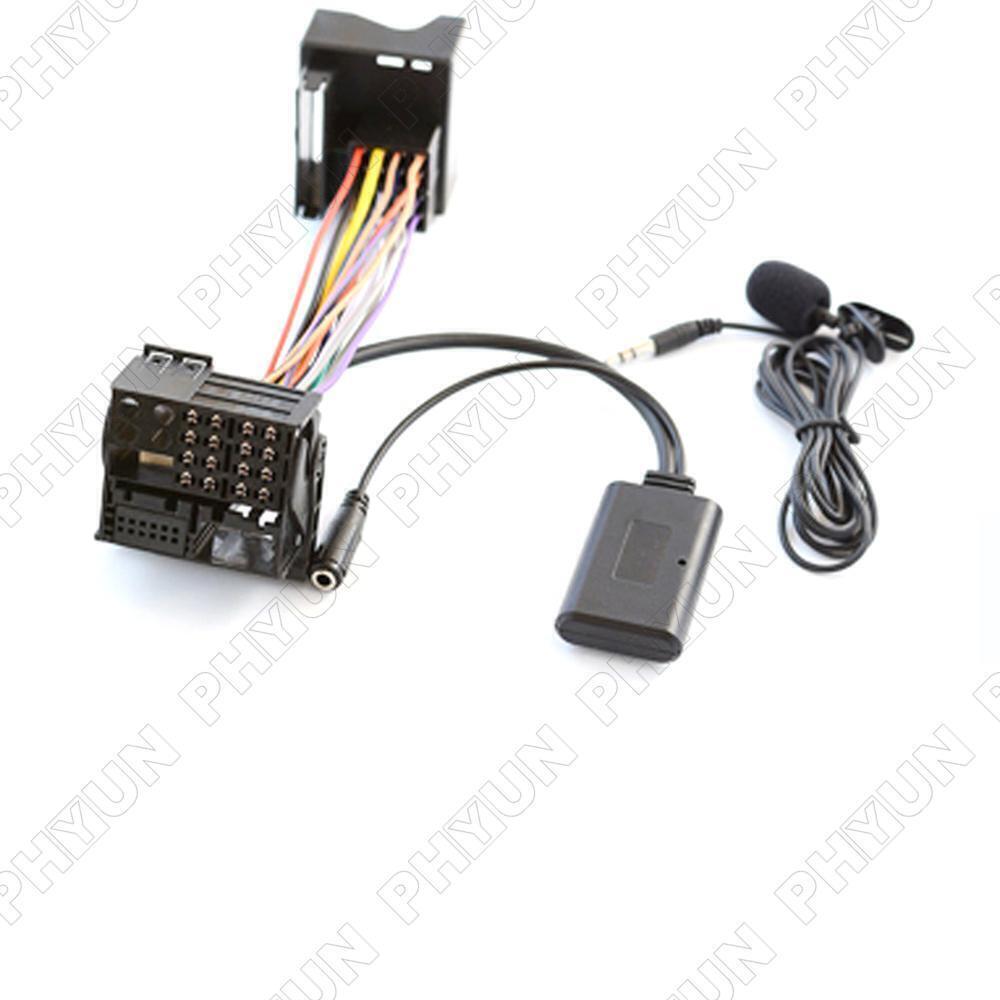 12PIN Aux Bluetooth Adapter+Microphone Cable For BMW X5 X3 E83 E85 E86 E39 E53
