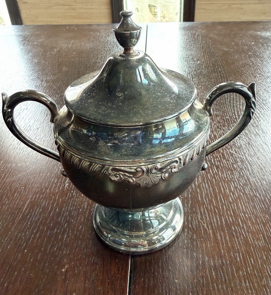 Vintage Four Piece Coffee Set - Silver Plated Over Copper