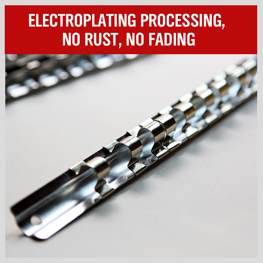 6 PCS Socket Rail Storage Holder Organizer Tray Set 1/2" 3/8" 1/4" Square NEW