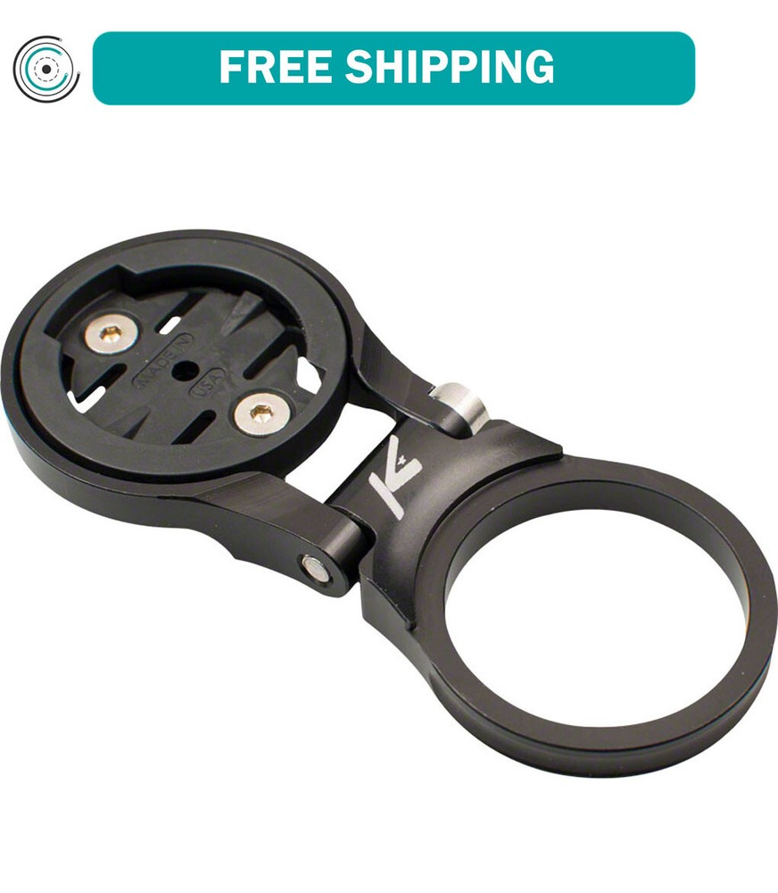 K-EDGE Adjustable Stem Mount for Garmin Quarter Turn Type Computers, Black