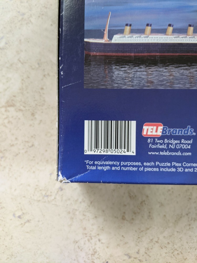 Titanic Puzzle Plex 3D Puzzle Titanic NIB