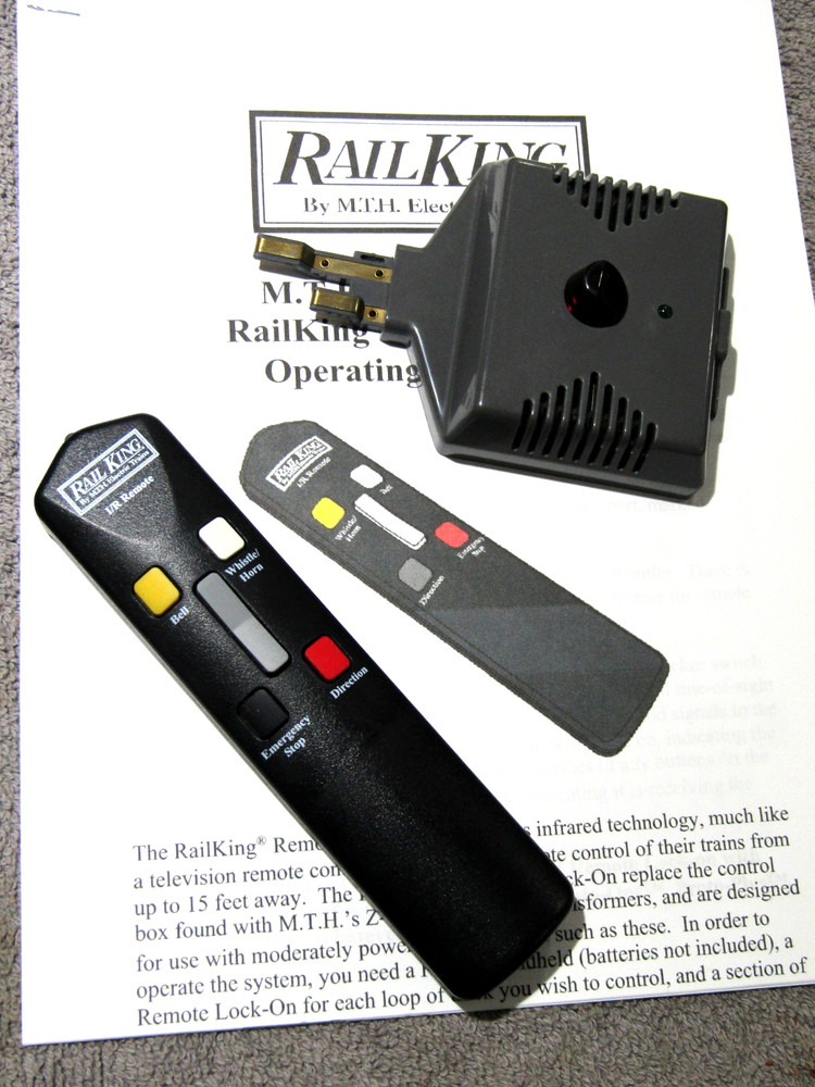 MTH Rail King IR Remote Control Set # 50-1012 with Operating Instructions