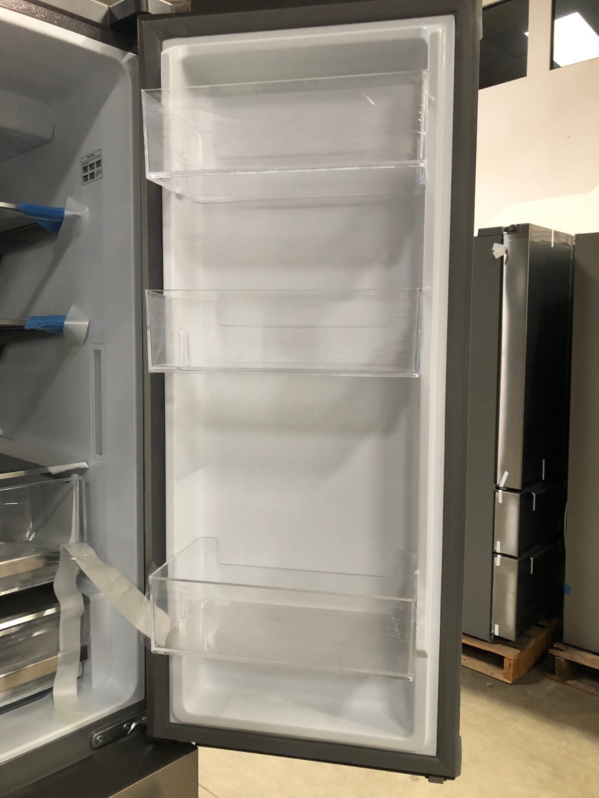 36 in. 3 Door French Door Refrigerator, Stainless (OPEN BOX COSMETIC IMPECTIONS)