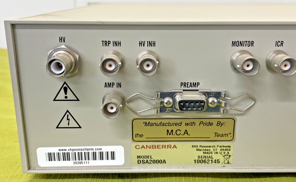 Canberra DSA-2000A Digital Spectrum Analyzer – Multichannel Gamma Spectroscopy