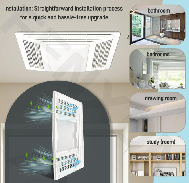 S97013662 Bathroom Vent Fan Grille and Lens Cover Assembly For Broan 655, 659
