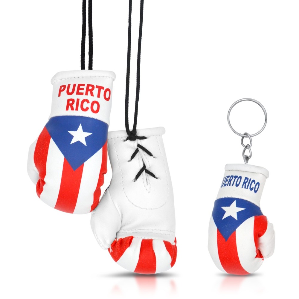 Mini Boxing Gloves and Boxing Glove Keychain Set