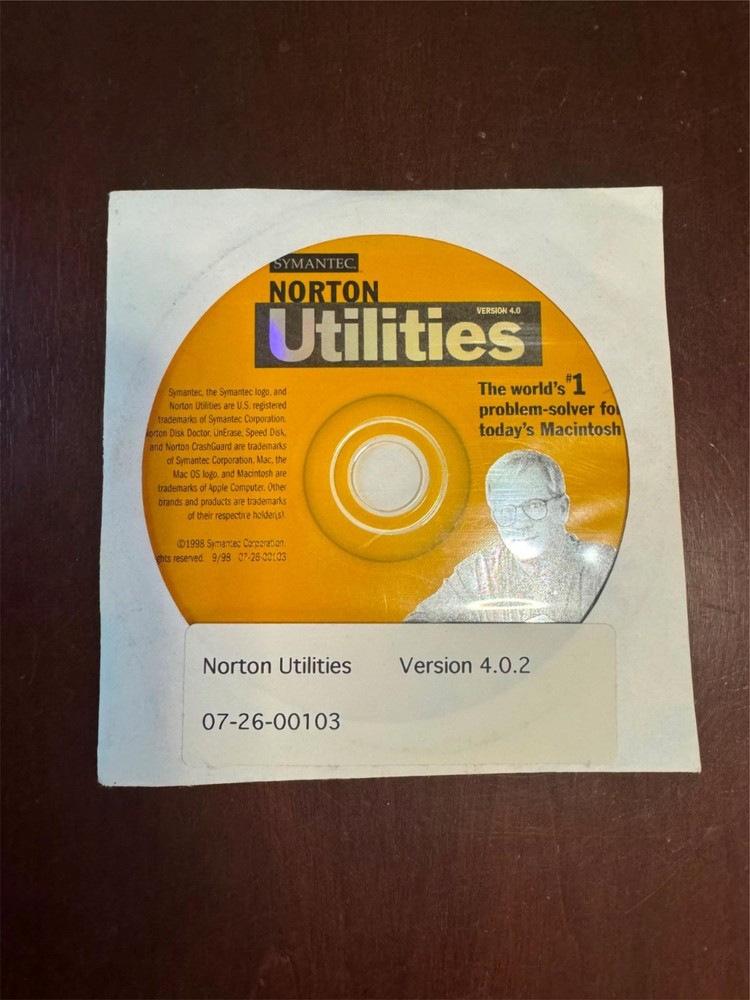 Norton Utilities 4.0 for Mac Vintage Version