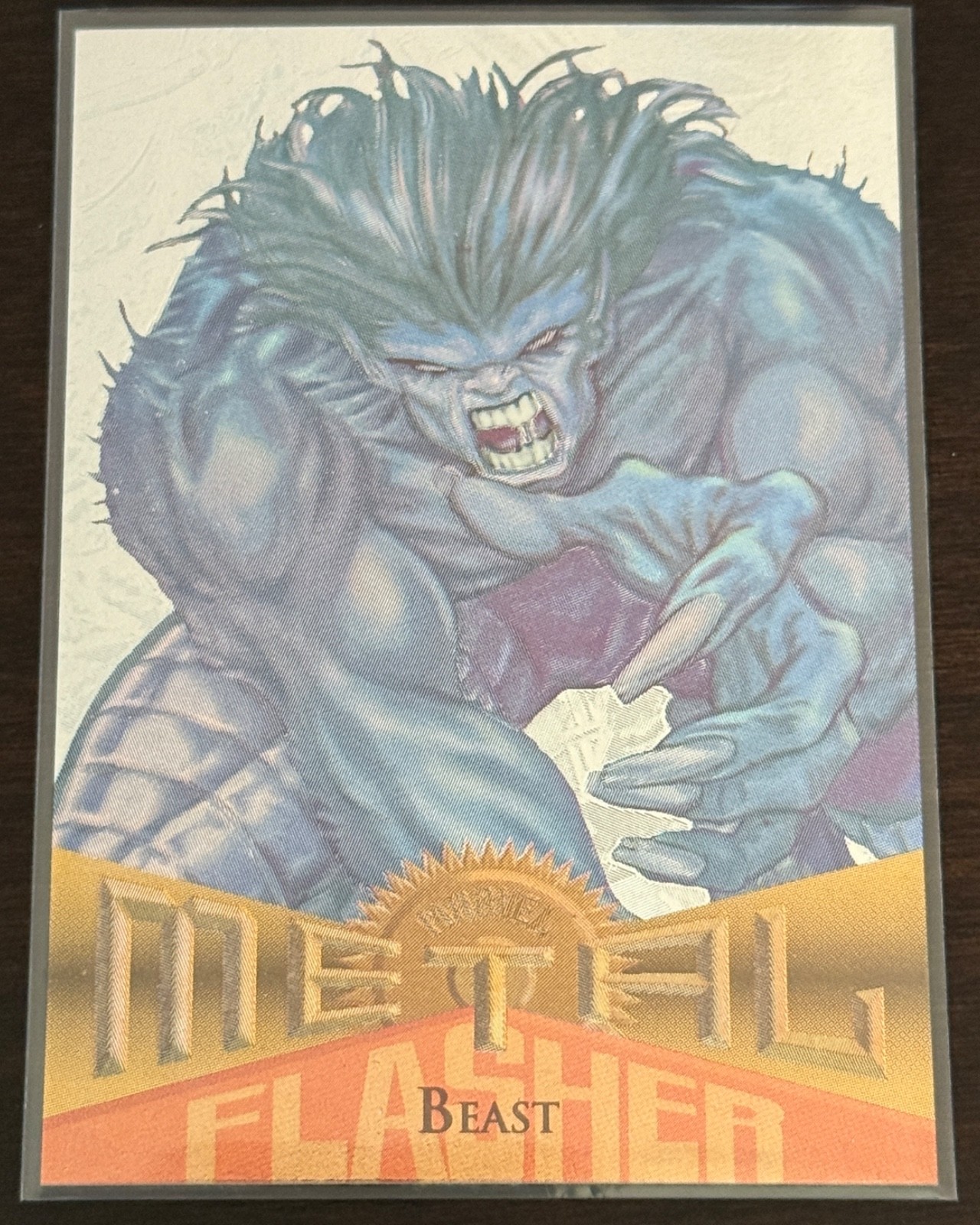 MARVEL METAL SILVER FLASHER 1995 FLEER NM-M