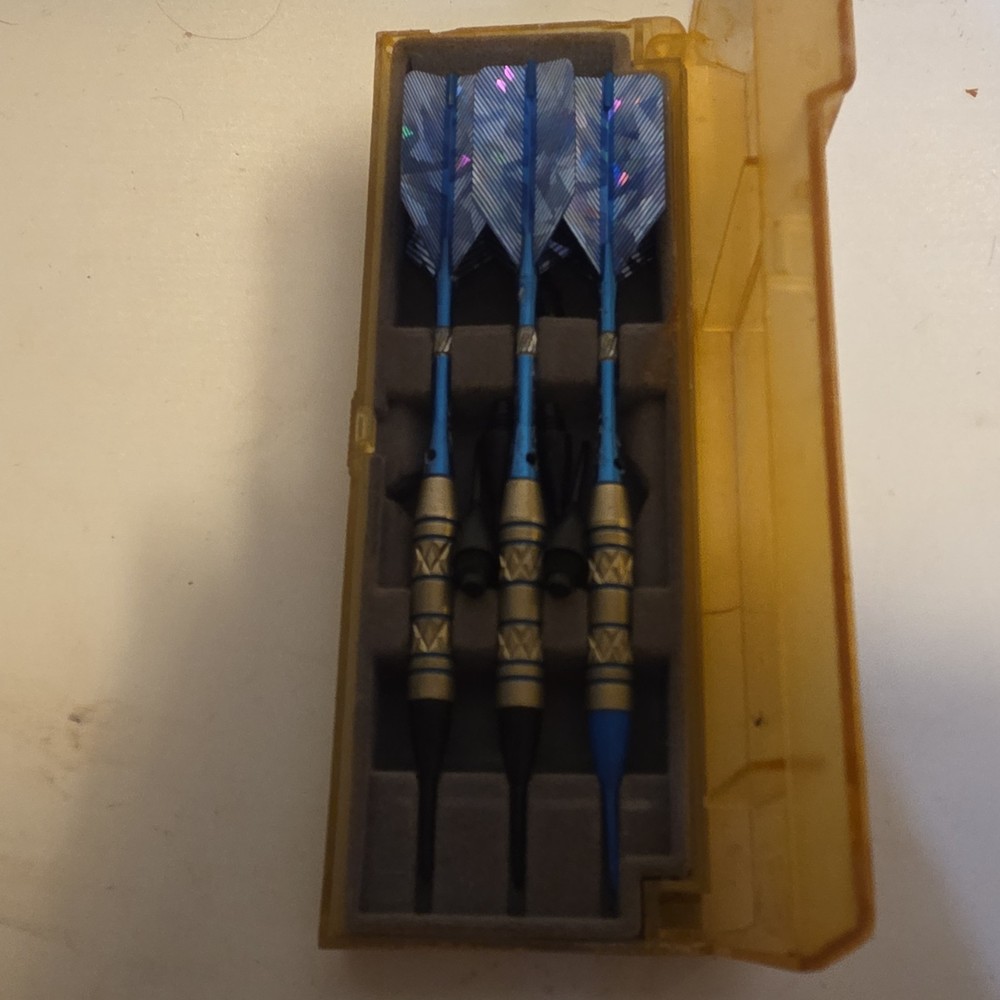Silver Thunder Soft Tip Darts Set of 3 with Case