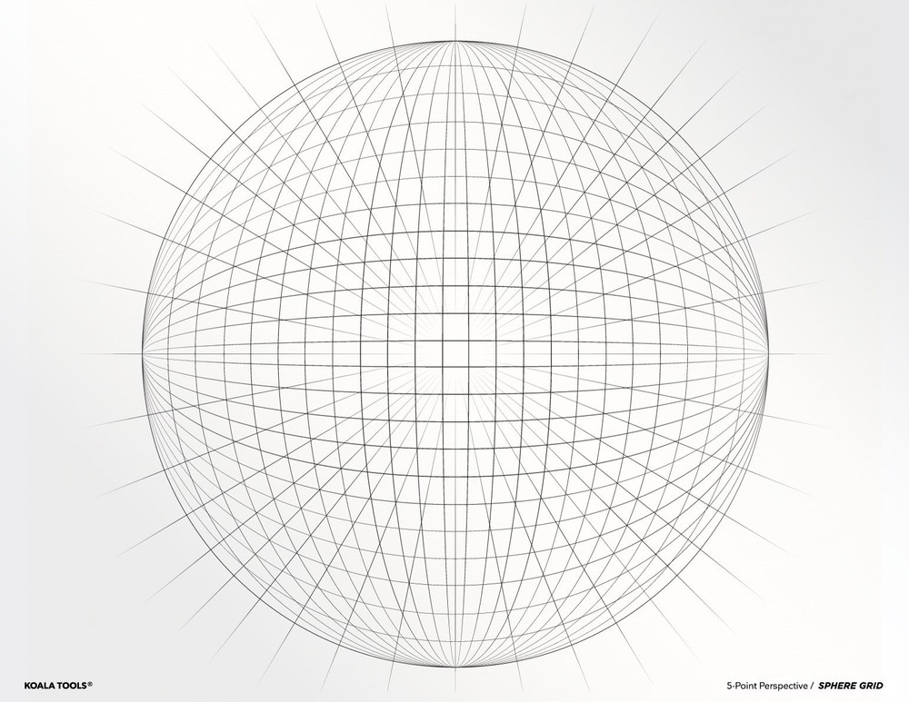 Perspective Grid Transparency Sheets 8.5 x 11 Set