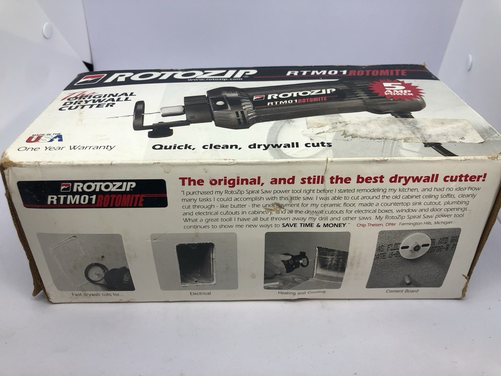 Rotozip RTM01 Rotomite Original Drywall Cutter New! Unopened