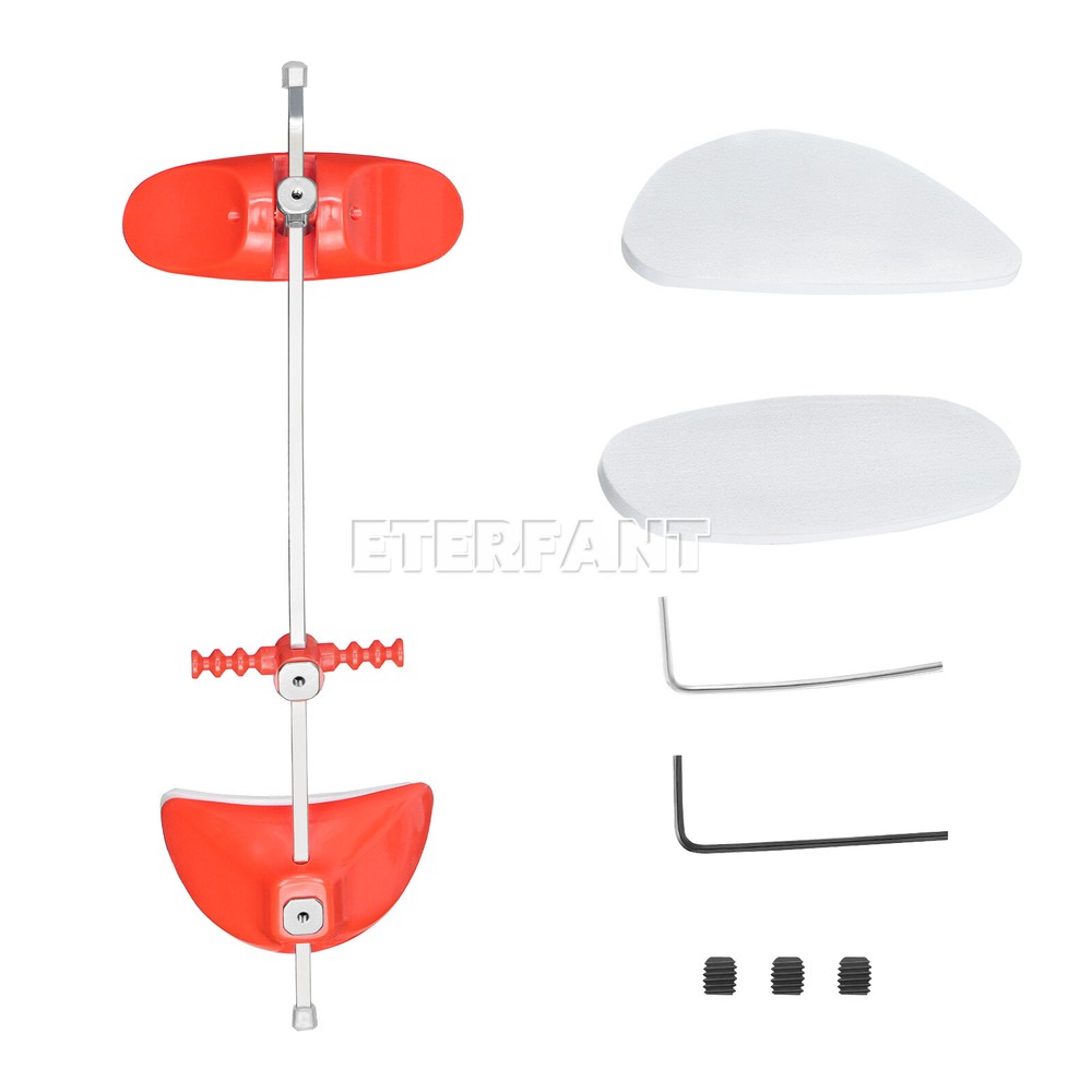 Dental Ortho Adjustable Reverse-Pull Forward Pull Single Bar Headgear Red/Blue