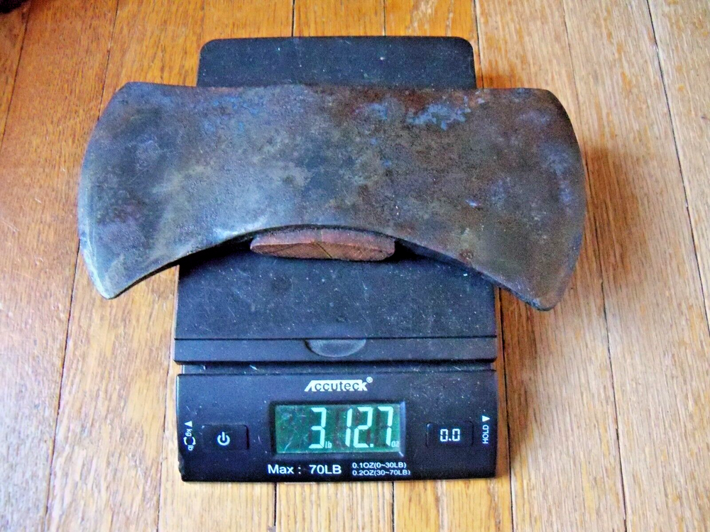 Vintage Unmarked Heavy Double Bit Axe Head