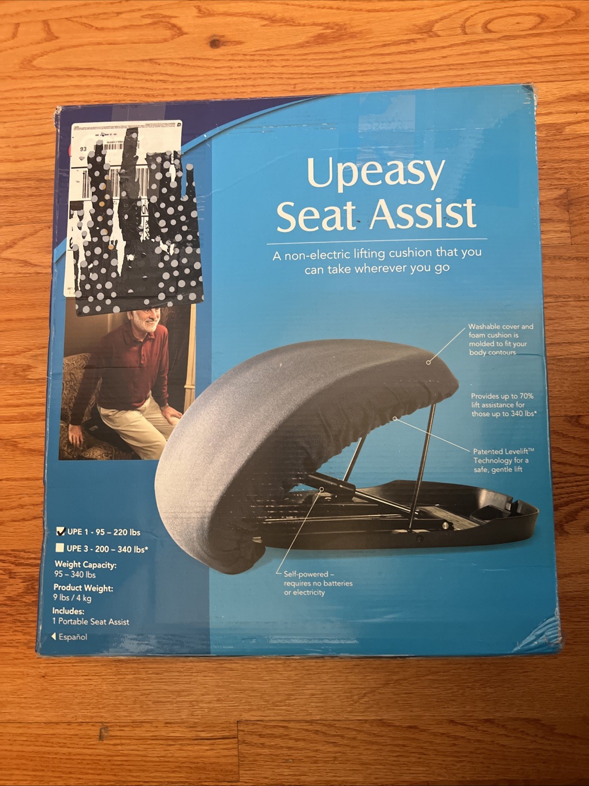 New Carek UpEasy Seat Assist Chair Lift and Sofa Stand Assist Portable Blue