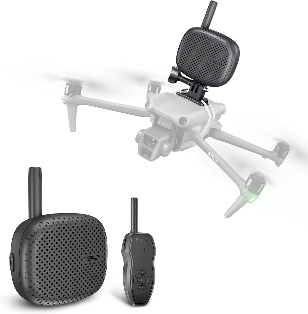 STARTRC Drone Speaker Real-Time Megaphone Portable Interference-Free Black