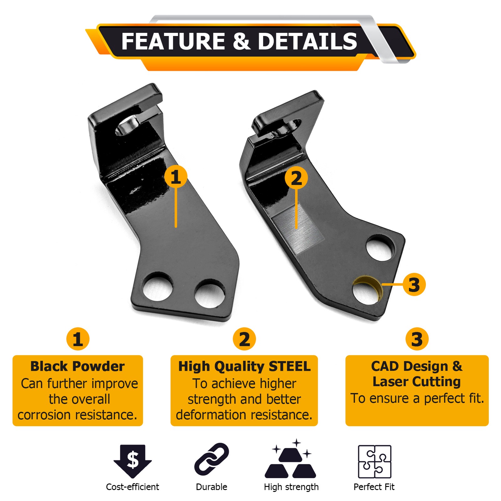 Heavy Duty Steel 2" Full Suspension Lift Kit For 14-23 CFMoto ZForce 800 EX/1000