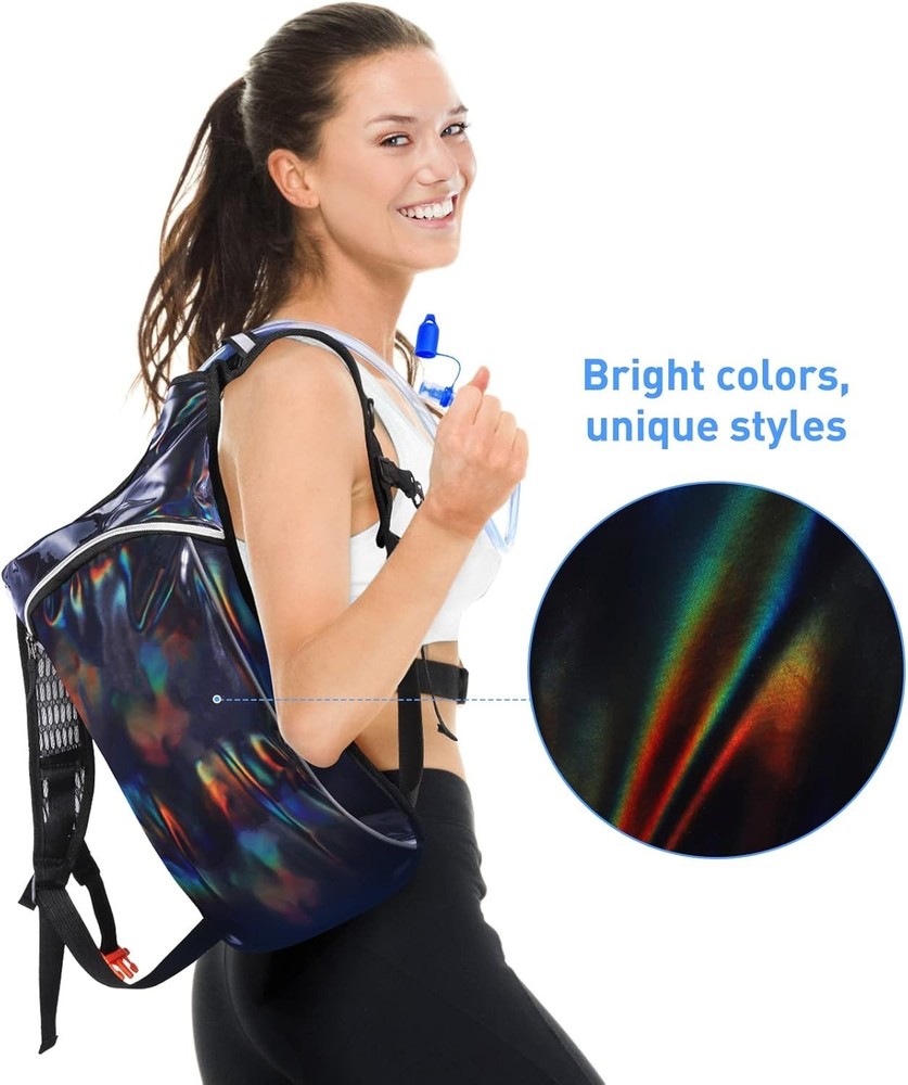 Rave Hydration Pack, Hydration Backpack with 2L Hydration Bladder, Festival E...