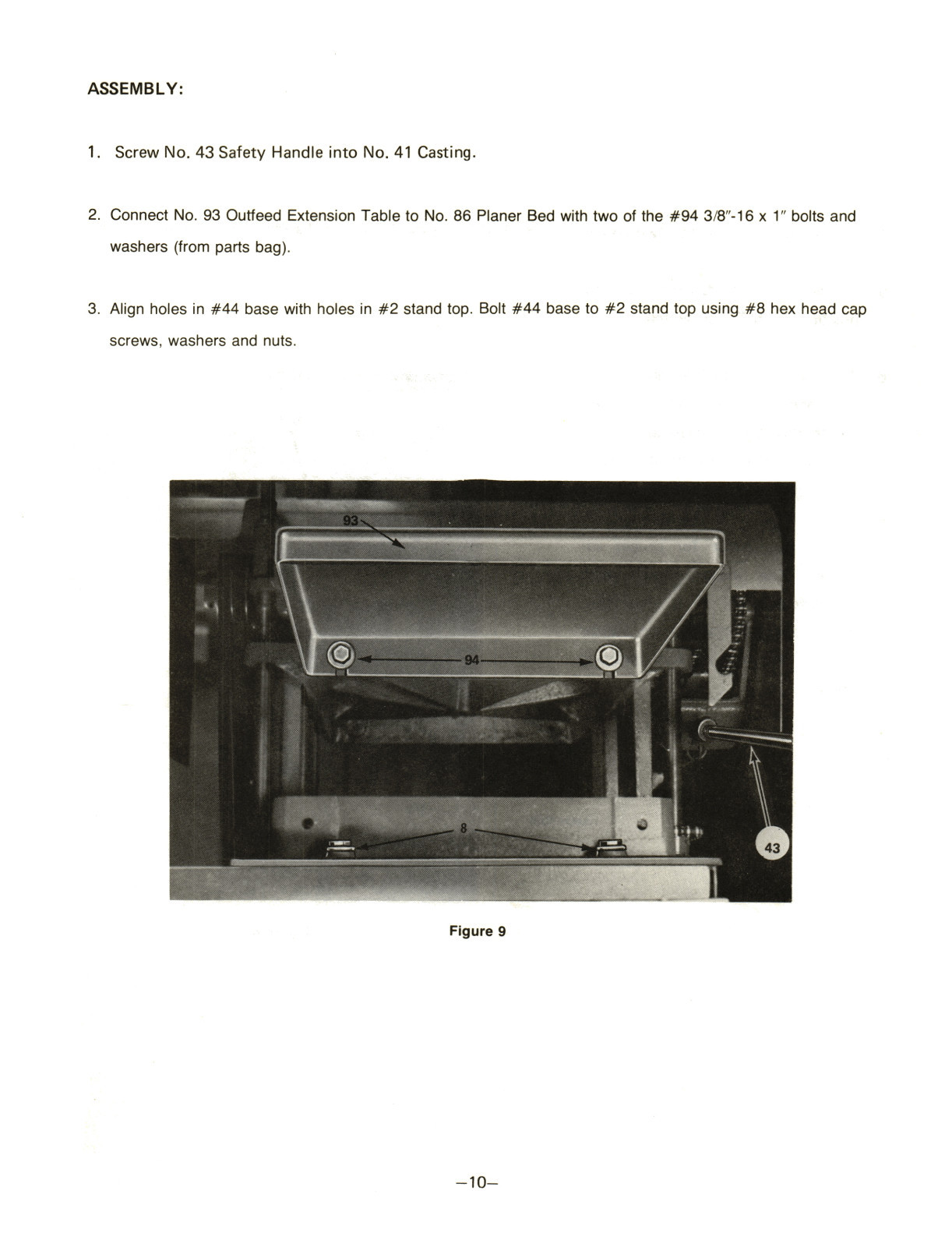 Sears Craftsman Planer Molder 306.233901,306.233791,306.233751 Owner Manual 1477