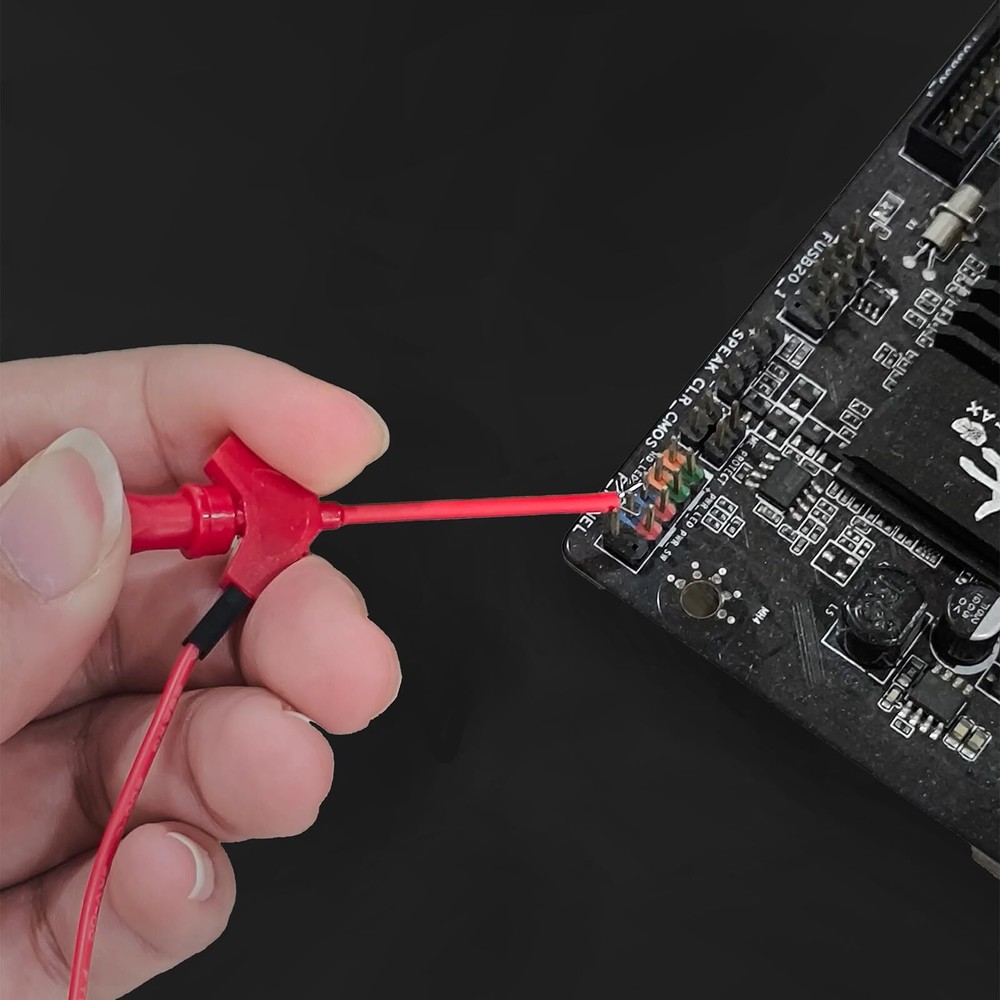 12-PCS SMD IC Test Hook Clip 6 Colors for Logic Analyzer Electronic Testing