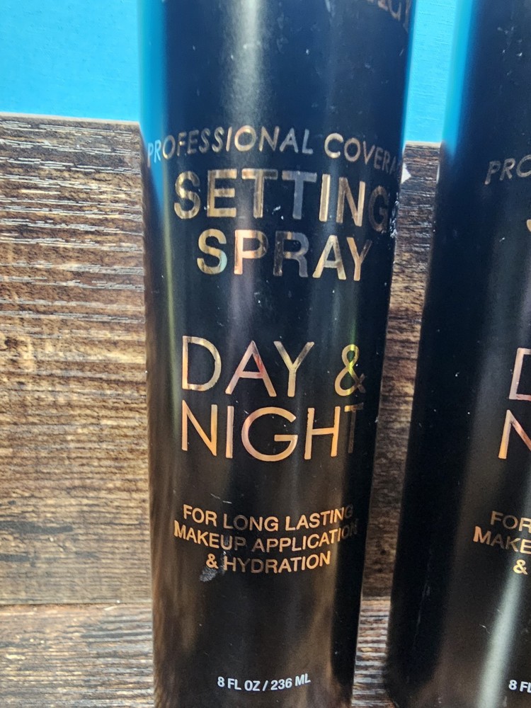 2 Ellen Tracy Professional Coverage Setting Spray - Day & Night - 8 Fl oz