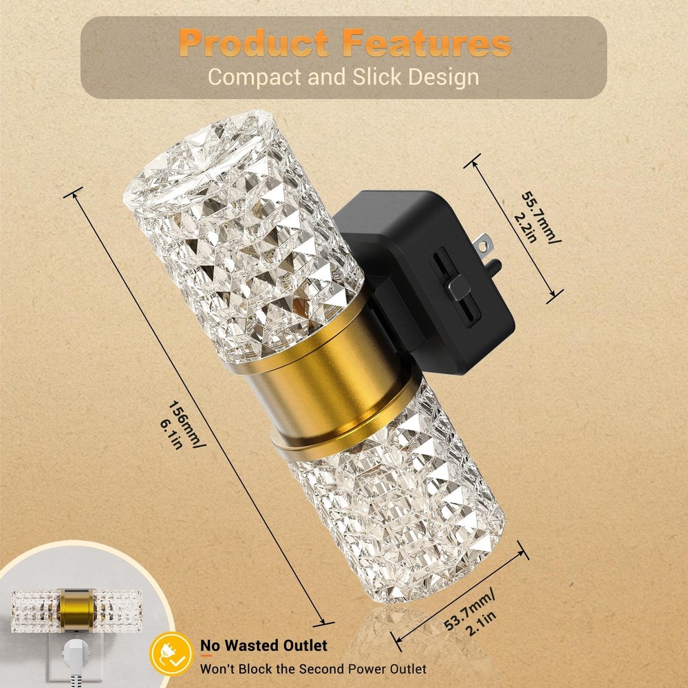 Night Light, Night Lights Plug into Wall,2 Pack Automatic LED Night Light wit...