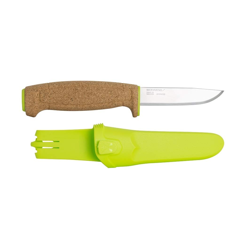 Morakniv Floating Fixed-Blade Fine Edged Stainless Steel Knife Green 13686 NEW
