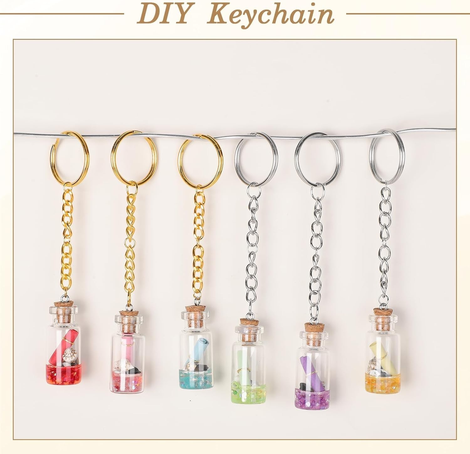 1130PCS Keychain Making Kit Jump Rings for Jewelry DIY Key chain Supplies wit...