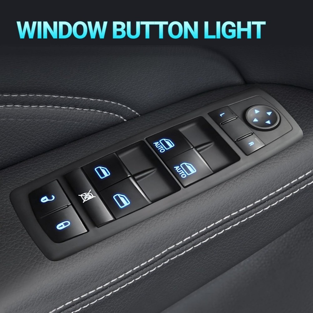 Power Master Window Switch Driver Side Control Button Compatible with 2015-2017