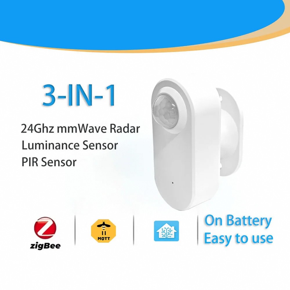 Zigbee Human Presence PIR Motion Detection Sensor Luminance Detector Smart