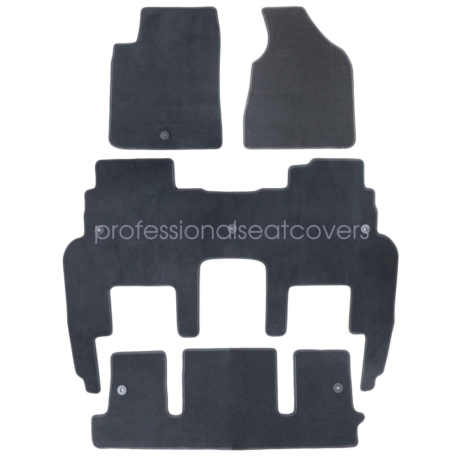 Floor Mats Carpet Velour Fits 2009-2017 Buick Enclave GMC Acadia Chevy Traverse