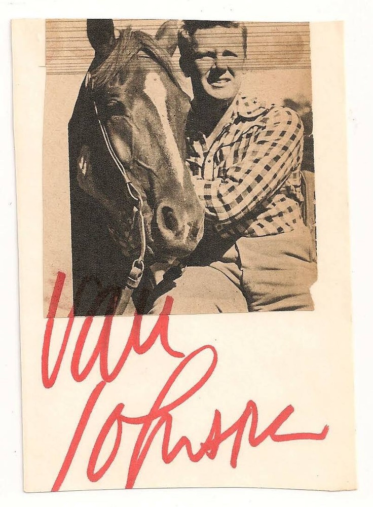 Van Johnson  AUTOGRAPHED  Index Card