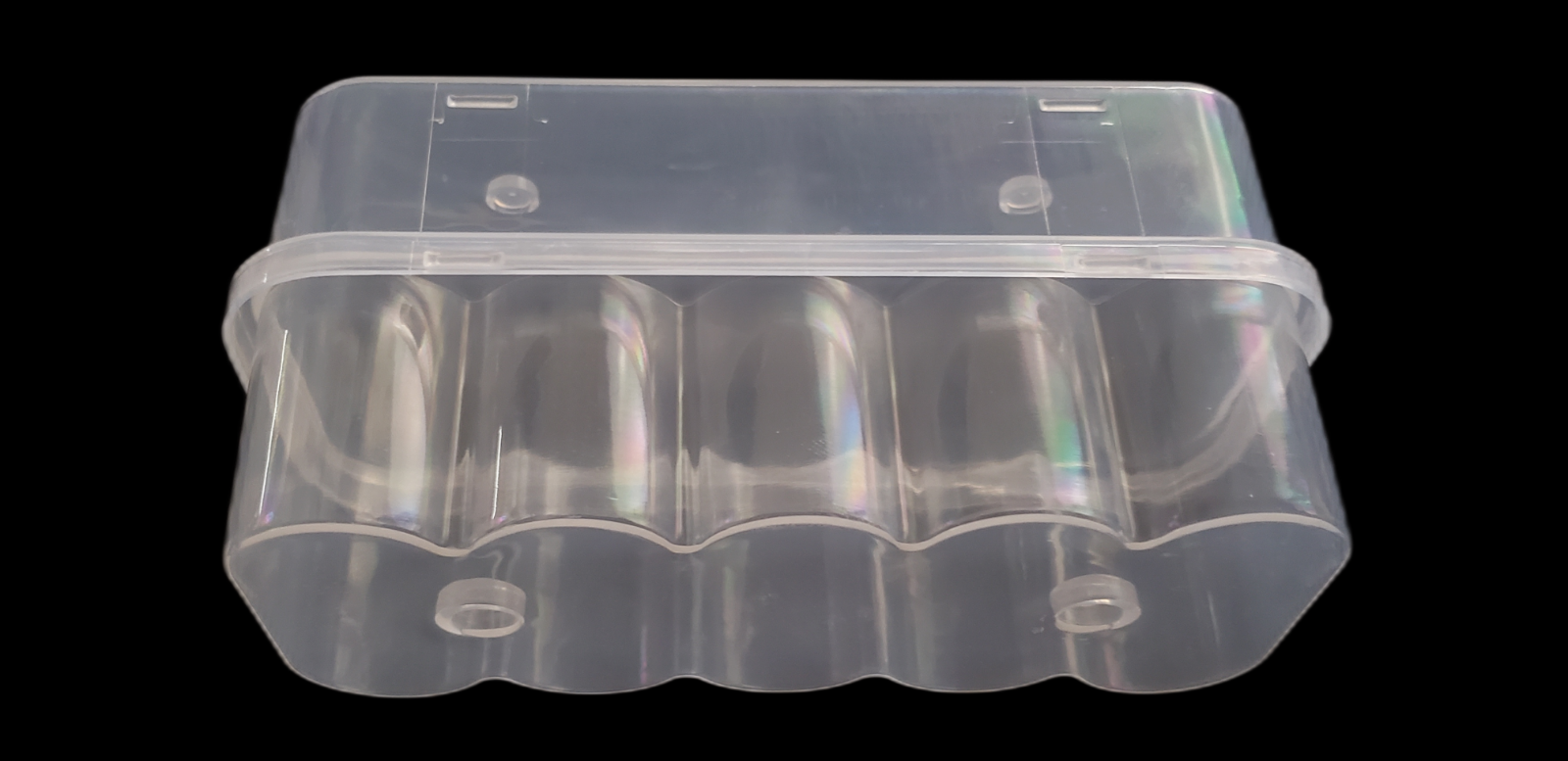 Clear Plastic 10 x 10mL Vial Storage Box Case New Free Shipping