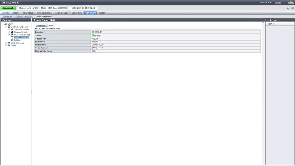 Fujitsu Eternus AF650 All Flash Array 3U Controller Enclosure FTS:ET651SAU