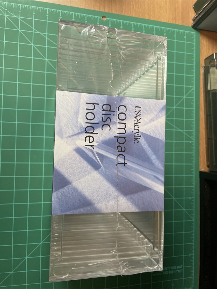 NEW Acrylic CD Storage Rack 30 Disc Holder Organizer Desktop Stackable Tower