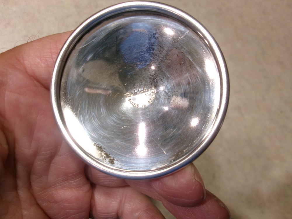 2 - Vintage Silver-Plated Wine Goblet Stemware-Spain-Twisted Grapevine Stem