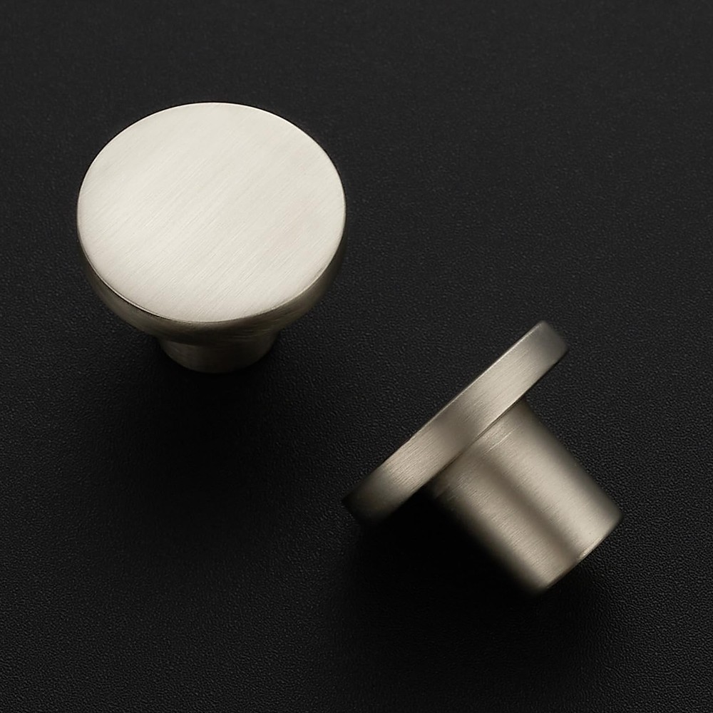5 Pack Cabinet Knobs Dresser Knobs - 1.18 Inch Drawer Hardware Silver Kitchen...