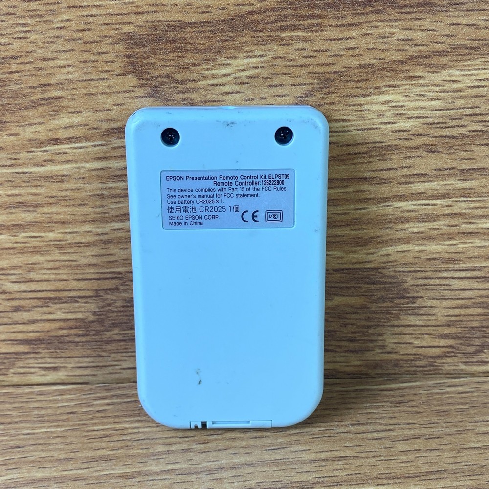 Epson ELPST09 White Wireless Portable Presentation Projector Remote Control