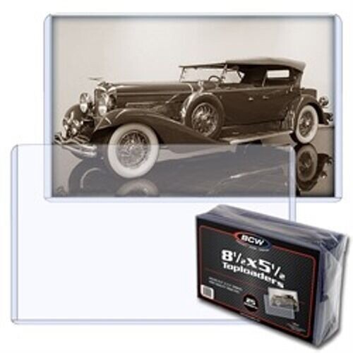 NEW (3 PK)  BCW 8.5 x 5.5 Photo Rigid Hard Plastic Topload Holders