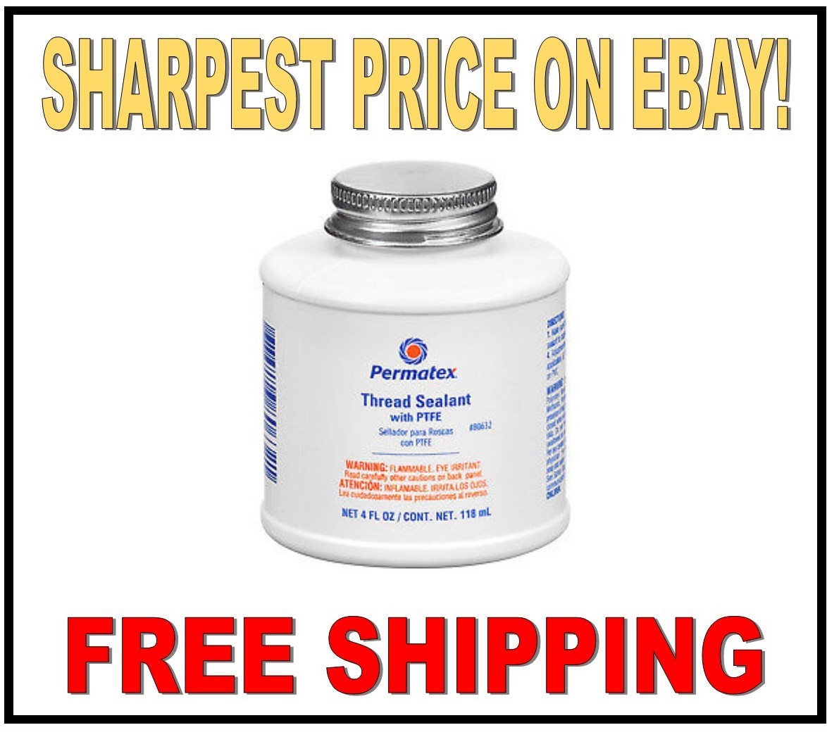 Permatex 80632 Thread Sealant Liquid 4 oz with Brush Top Can