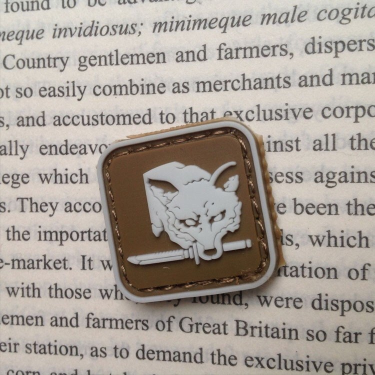 5Pcs 3D Pvc FOX HOUND Metal Gear Solid Specia Force Group Rubber Hook Loop Patch