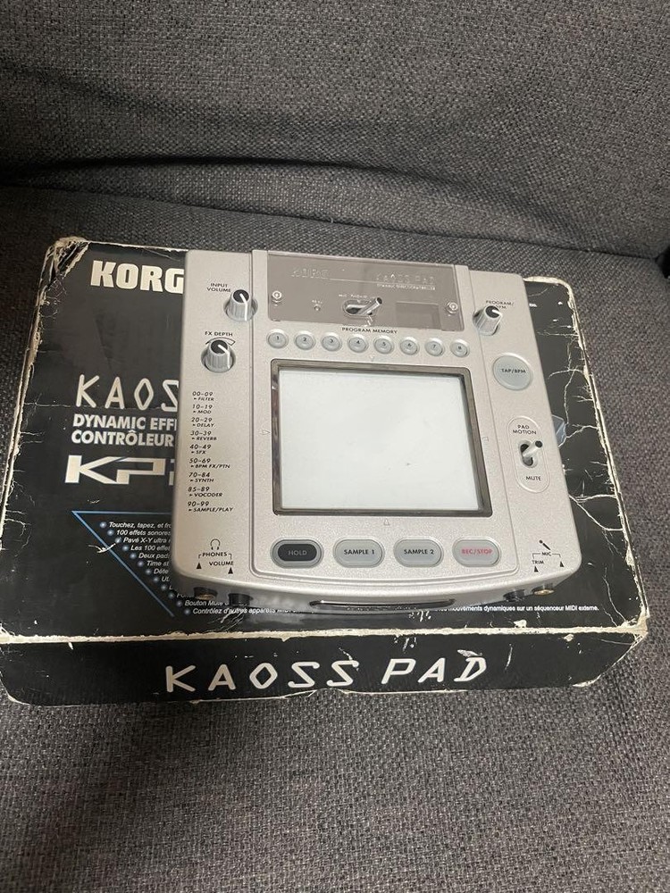 Korg Kaoss Pad KP2 Dynamic Effect Controller Sampler Tested w/ AC Adapter
