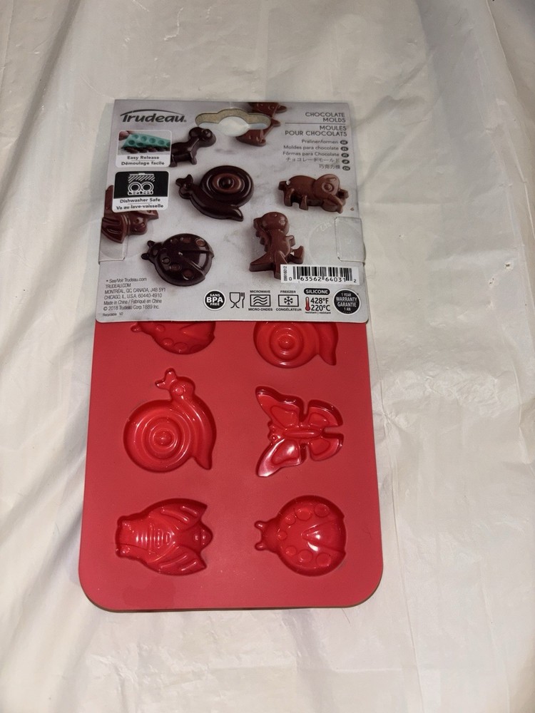 Trudeau Silicone Candy Mold 2/NEW
