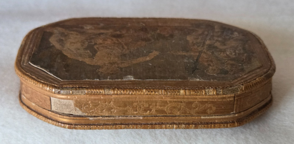 18th Century Straw Snuff Box