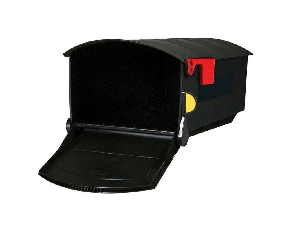 Architectural Mailboxes Patriot Plastic, Large, Post-Mount Mailbox in Black