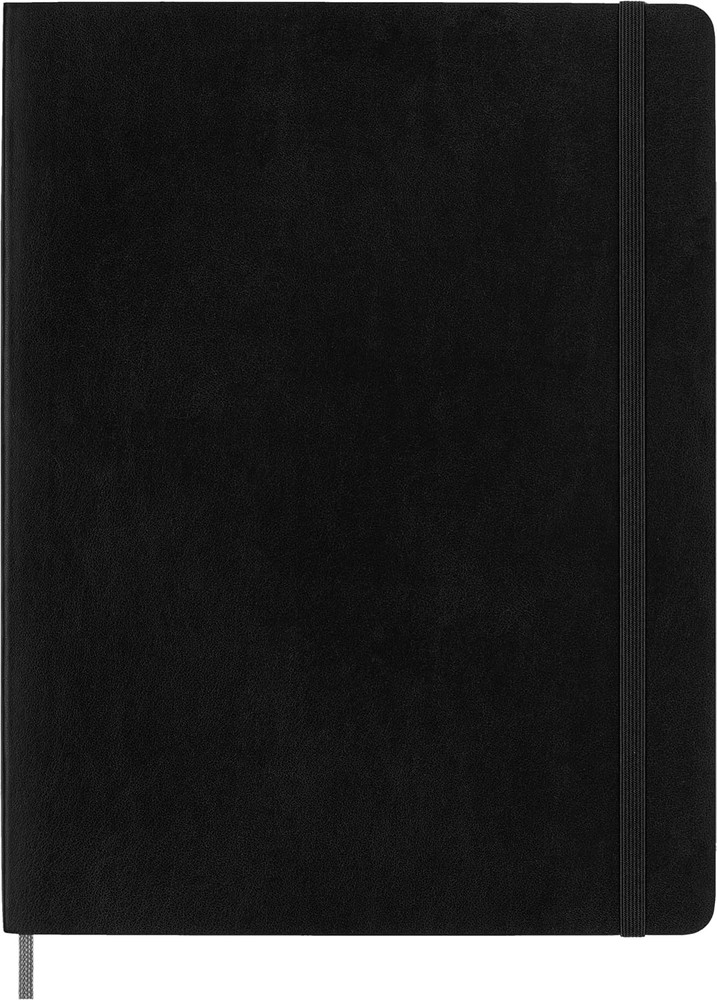 Smart Notebook, Extra Large, Plain, Black, Soft Cover (7.5 X 10)