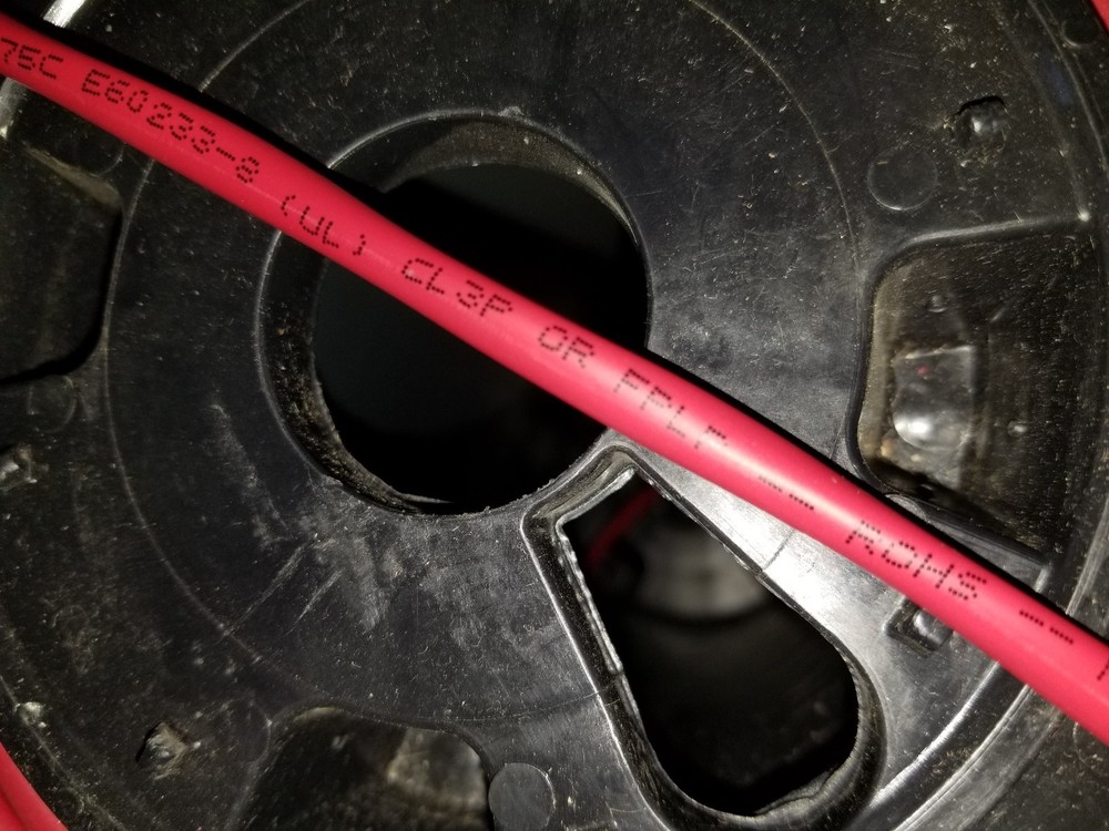 Carol E3632S 12/2C Solid Shield Plenum Fire Alarm Cable Wire FPLP/CL3P Red /50ft