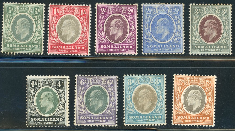 Somaliland Protectorate   1905  Scott # 40-48   Mint Hinged Set