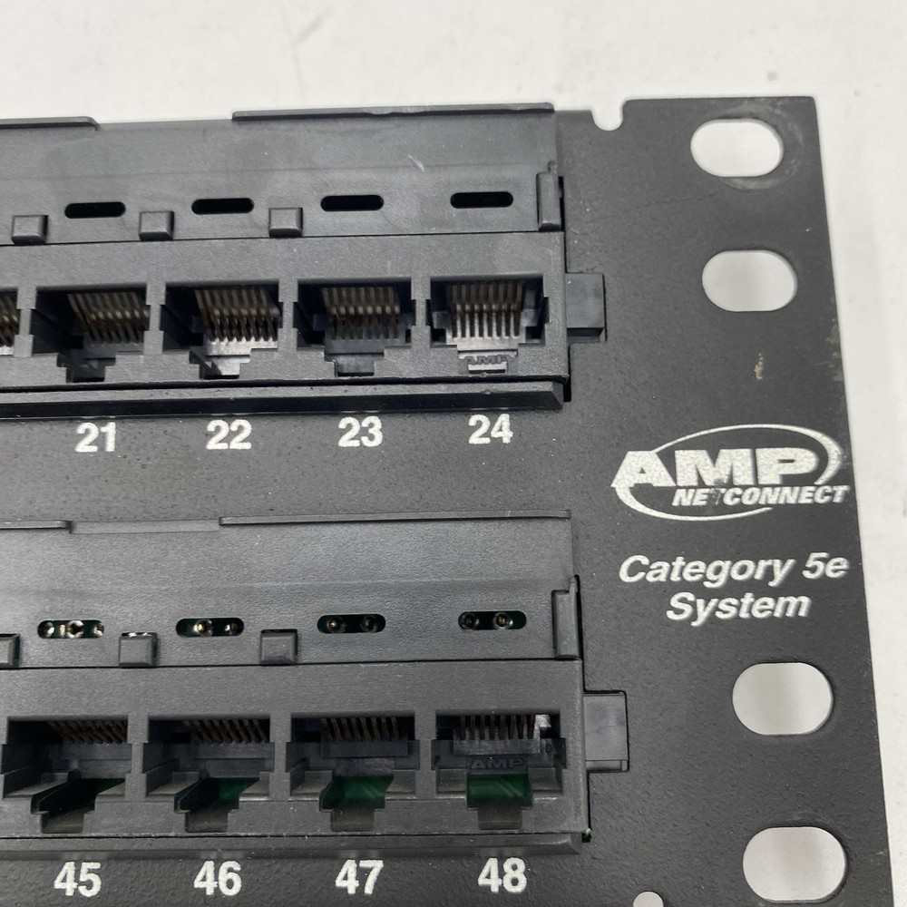 AMP 48 port patch panel CATEGORY 5E SYSTEM - P/N 406331-1