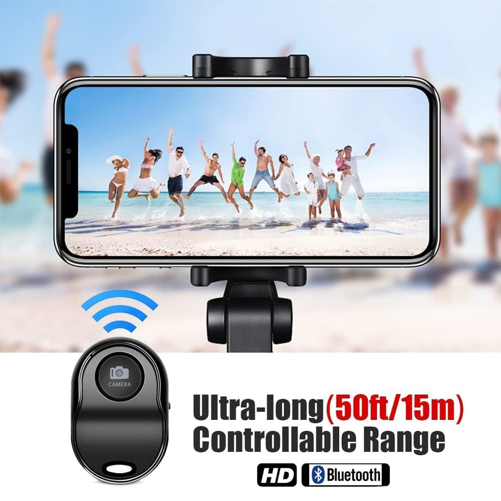 [Upgraded] Bluetooth 5.0 Remote Shutter for iPhone & Android Camera Wireless ...