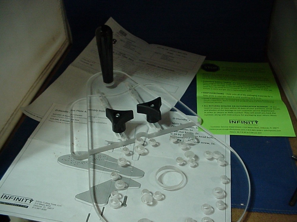 New Infinity Tools D-Handle Universal  Router Base